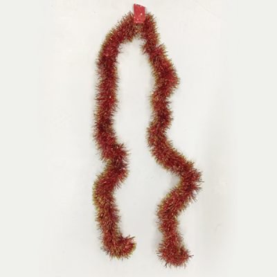 Χρυσοκόκκινη Χριστουγεννιάτικη γιρλάντα 200εκ φ9εκ [00000390]