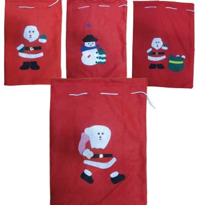 Πουγγί Άγιου Βασίλη τσόχινο [00000838]