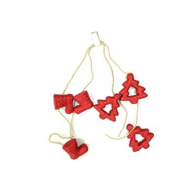 Χριστουγεννιάτικη γιρλάντα μποτάκια & ελατάκια [00000962]