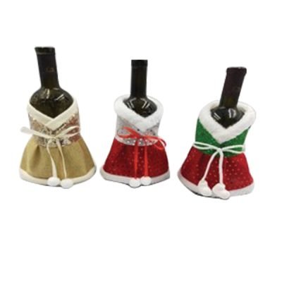 Χριστουγεννιάτικη θήκη κρασιού φόρεμα [00001288]