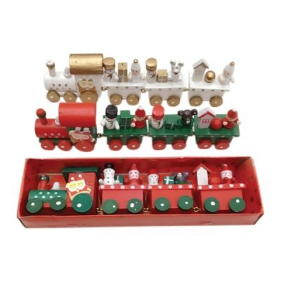 Ξύλινο διακοσμητικό τρενάκι 19cm [00001395]