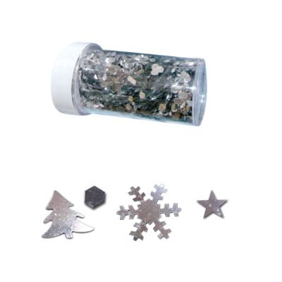 Βάζο με ασημί διακοσμητικά 4 σχέδια [00001410]