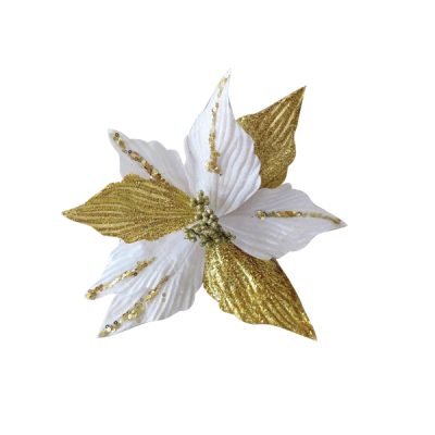 Χριστουγεννιάτικο διακοσμητικό λουλούδι Ø22cm [00001538]