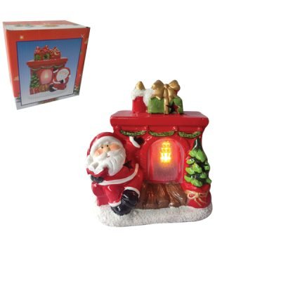 Πορσελανινο διακοσμητικό τζάκι με φώς [00001568]