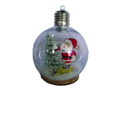 Διακοσμητική κρεμαστή μπάλα  με φως 10cm [00001620]