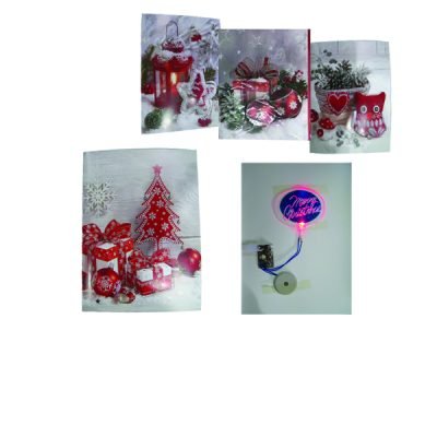 Κάρτα Χριστουγεννιάτικη με φως και ήχο [00001622]