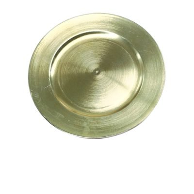 Χριστουγεννιάτικη χρυσαφί πιατέλα πλαστική 33εκ. [00001643]