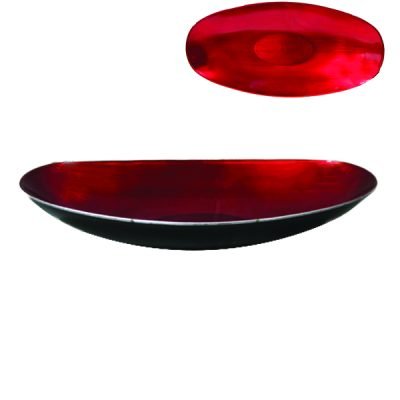 Κόκκινη πιατέλα πλαστική 41x 17x 6 εκ. [00001647]