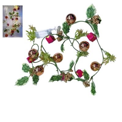 Διακοσμητική γιρλάντα με λαμπάκια 190cm [00001689]