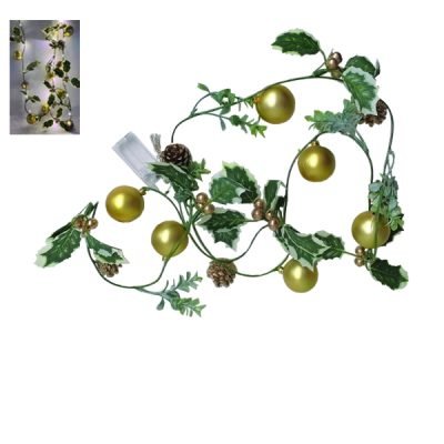 Διακοσμητική γιρλάντα με λαμπάκια 190cm [00001690]