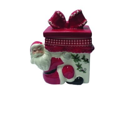 Χριστουγεννιάτικη κεραμική μπισκοτιερίτσα  [00001704]