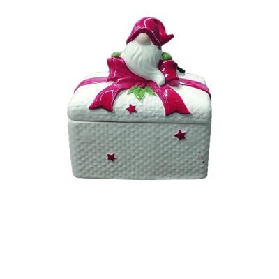 Χριστουγεννιάτικη κεραμική μπισκοτιέρα  [00001721]