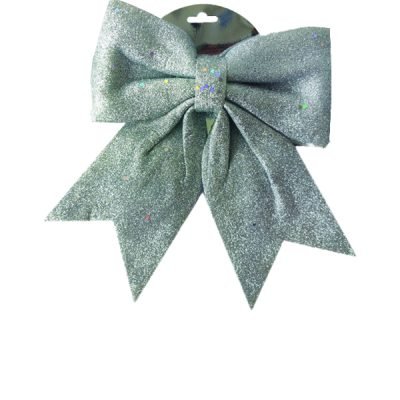 Φιόγκος ασημί 24x 26 cm [00001730]