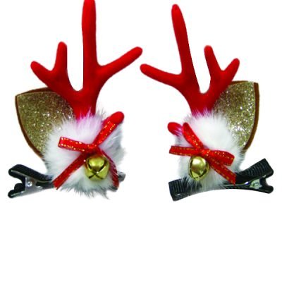 Χριστουγεννιάτικα τσιμπιδάκια μαλλιών “κέρατα ταράνδου” [00001736]