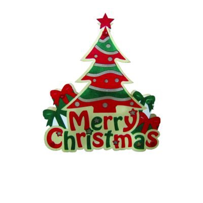 Ξύλινο διακοσμητικό φωτιζόμενο έλατο 20cm [00001739]