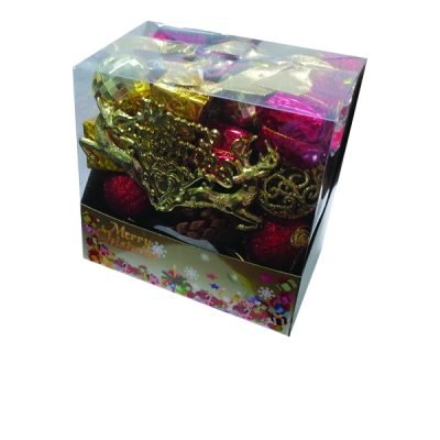 Σετ 35 Χριστουγεννιάτικα κρεμαστά στολίδια [00001743]