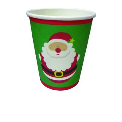 Σετ 10 Χριστουγεννιάτικα ποτήρια χάρτινα 8,5εκ. [00001765]
