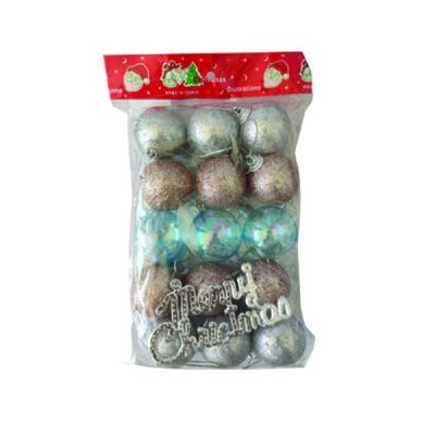 Σετ 16 Χριστουγεννιάτικα κρεμαστά στολίδια [00001773]