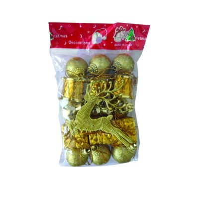 Σετ 16 Χριστουγεννιάτικα κρεμαστά στολίδια [00001774]