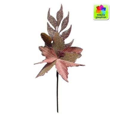 Χριστουγεννιάτικο διακοσμητικό λουλούδι 45cm [00001816]