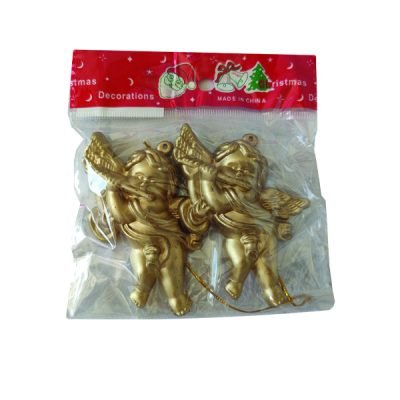 Σετ 2 κρεμαστά Χριστουγεννιάτικα αγγελάκια [00001874]