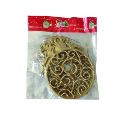 Σετ 4 κρεμαστές Χριστουγεννιάτικες μπάλλες [00001875]