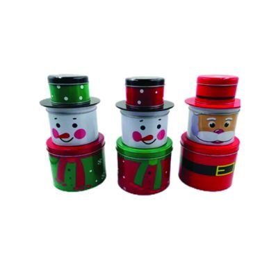 Τσίγγινο κουτί αποθήκευσης τριών επιπέδων 26cm [00001887]