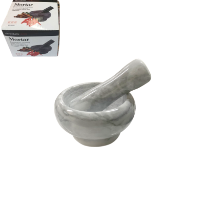 Μαρμάρινο γουδί 8×8 cm με γουδοχέρι [00101462]