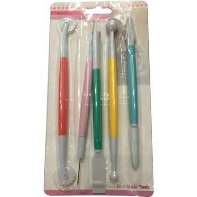 Σετ 5 εργαλεία διαμόρφωσης ζαχαρόπαστας [00101466]