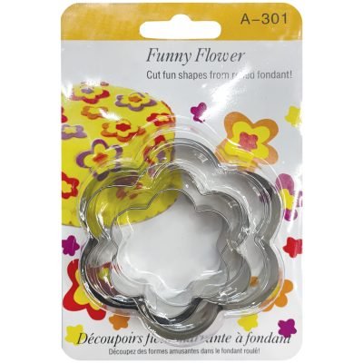 Σετ 3 πρεσαριστά κουπ πατ ζαχαροπλαστικής – Funny flower [00101487]