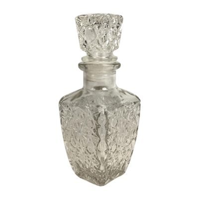 Γυάλινη διάφανη κωνική φιάλη 200ml με πώμα [00103201]