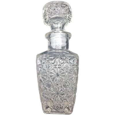 Γυάλινη διάφανη φιάλη με καπάκι – 100ml [00103212]