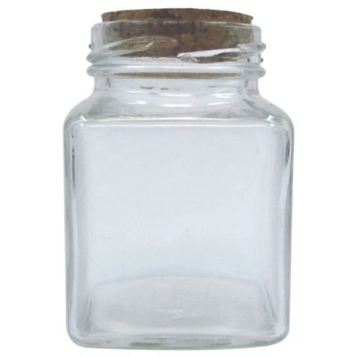 Γυάλινο βάζο 110ml με πώμα από φελλό [00103214]