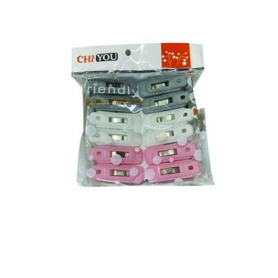 Σετ 12 πλαστικά μανταλάκια με μεταλλικό ελατήριο [00105060]