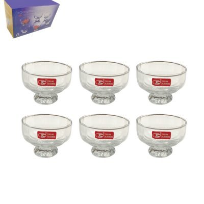 Σετ 6 γυάλινα μπολ παγωτού 9 x 7,5cm [00203092]