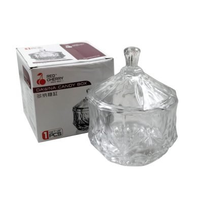 Γυάλινη φοντανιέρα με καπάκι Φ9 εκ. [00203226]