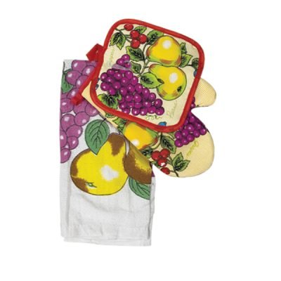 Σετ γάντι κουζίνας με πιάστρα και πετσέτα [00402611]