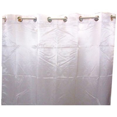Λευκή σατέν κουρτίνα [00403301]