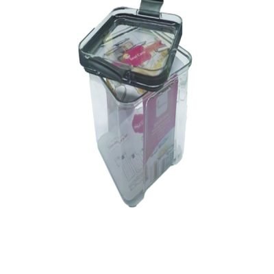 Ψηλό πλαστικό φαγητοδοχείο με κλιπς [00404258]