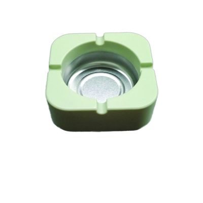 Τασάκι πλαστικό τετράγωνο με μεταλλικό πάτο [00404304]