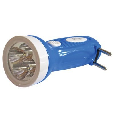 Πλαστικός επαναφορτιζόμενος φακός led 350mAh με 4 led [00600044]