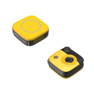 XO PR223 mini camera digital display fast charging power bank 10000mAh (Black & Yellow) (16.010.0064)