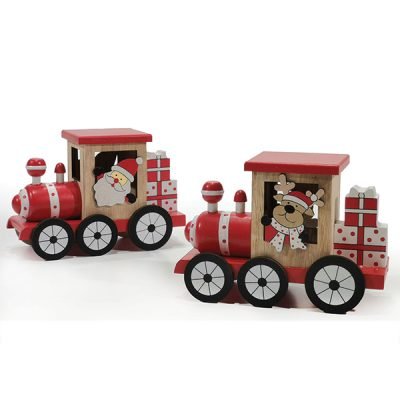 Τρενάκι ξύλινο διακοσμητικό 19cm [02380022]