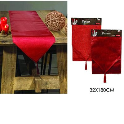Χριστουγεννιάτικο Runner κόκκινο 32 x 180cm [02412176]