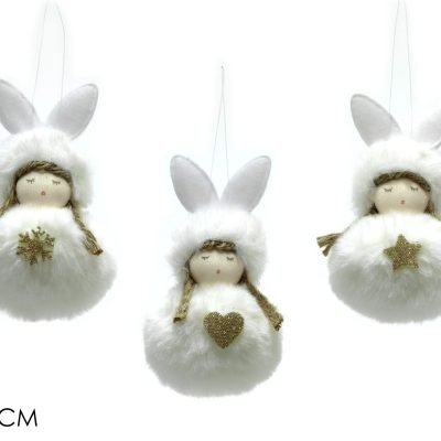 Κρεμαστό αγγελάκι λευκό 12cm [02437673]