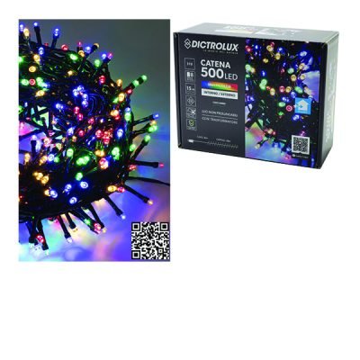 500 λαμπάκια led πολύχρωμα 15m [02450505]