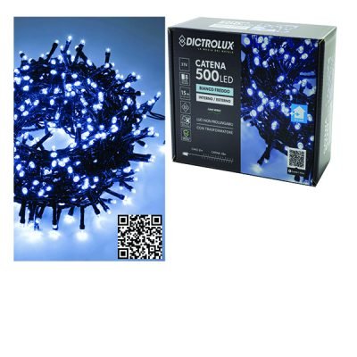 500 λαμπάκια led ψυχρό λευκό15m [02450507]