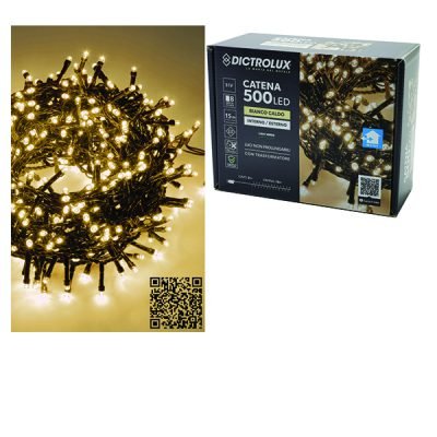 500 λαμπάκια led θερμό λευκό15m [02450509]