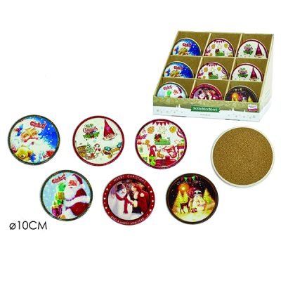 Σουβέρ Χριστουγεννιάτικο στρογγυλό 10cm [02582054]