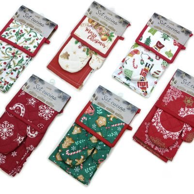 Σετ πετσέτα, πιάστρα και γάντι κουζίνας [02595286]